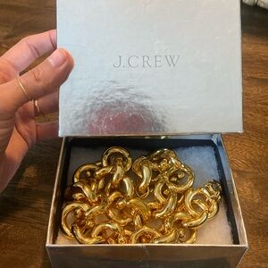 Super Chunky Gold J. Crew Link Necklace 16 inches